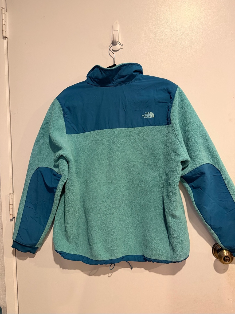 The North Face Teal Fleece Zip Jacket Women’s XL/TG Outdoors Camping - Picture 7 of 8